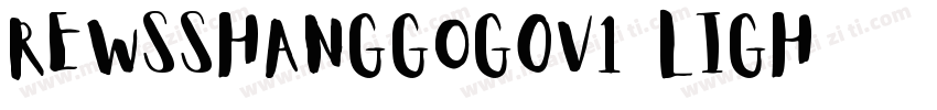 rewsshanggog0v1 ligh字体转换